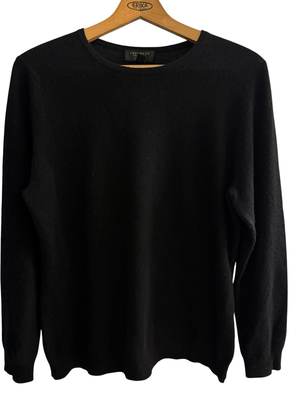 Charter Club Luxury 100% Cashmere Crewneck Sweater Womens Size XL Black